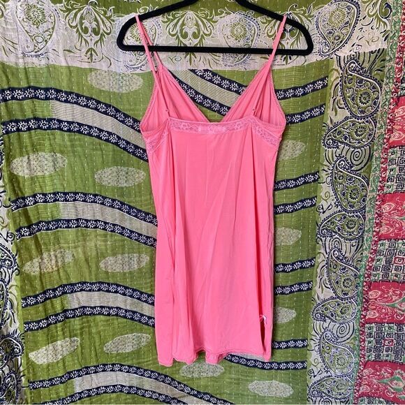 Y2K Victoria's Secret Angels Pink Slip Mini Dress Size Large - Picture 8 of 14